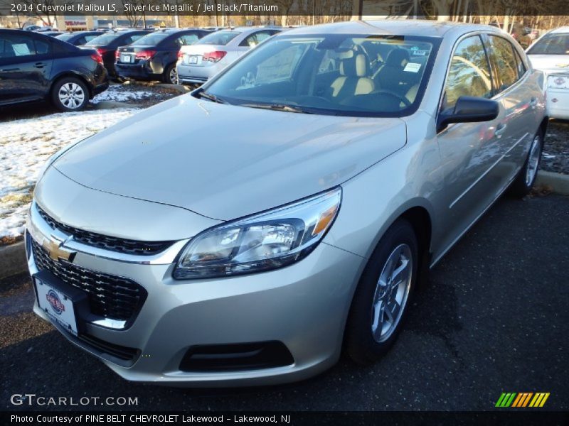 Silver Ice Metallic / Jet Black/Titanium 2014 Chevrolet Malibu LS