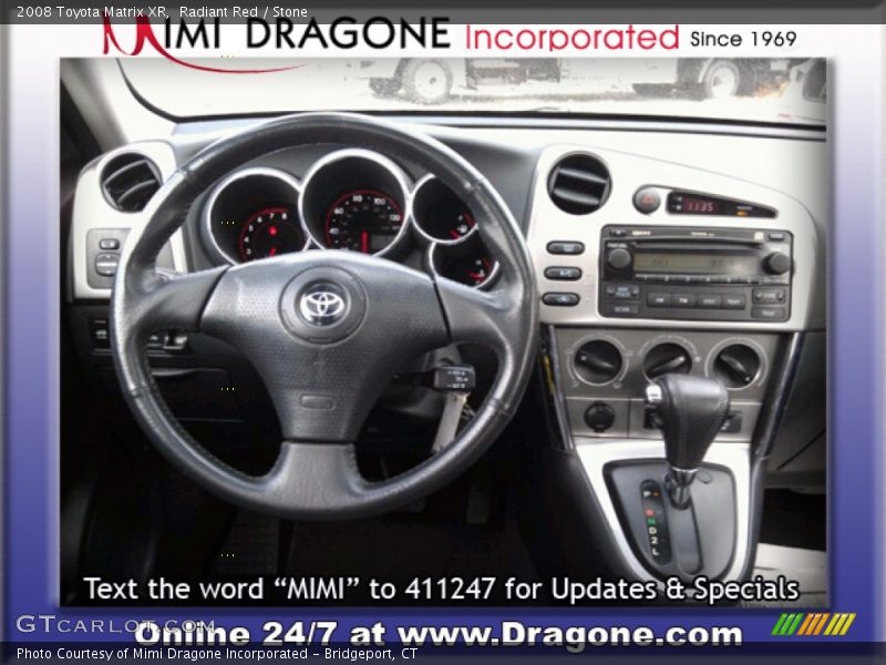 Radiant Red / Stone 2008 Toyota Matrix XR