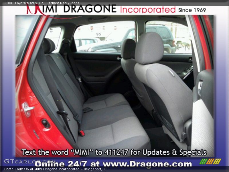 Radiant Red / Stone 2008 Toyota Matrix XR