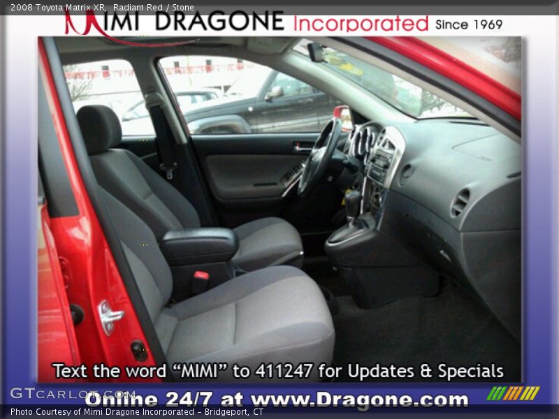 Radiant Red / Stone 2008 Toyota Matrix XR