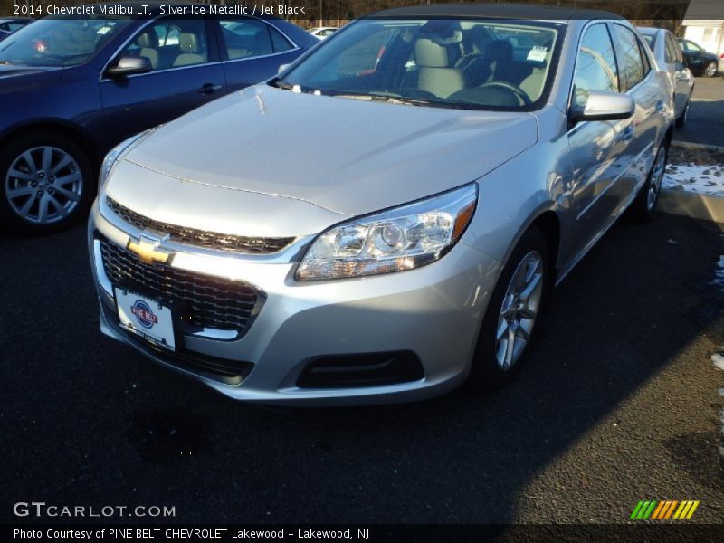 Silver Ice Metallic / Jet Black 2014 Chevrolet Malibu LT