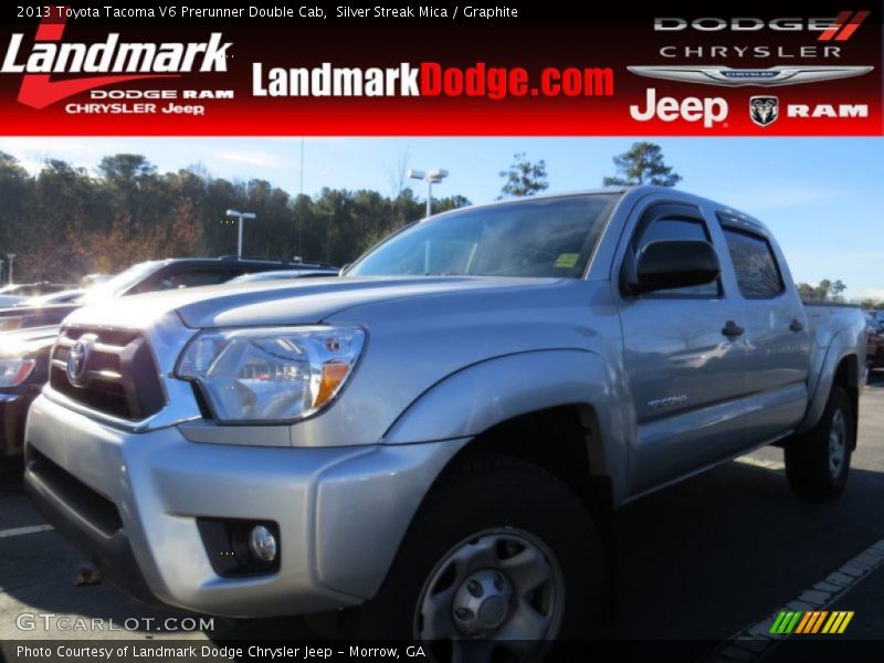 Silver Streak Mica / Graphite 2013 Toyota Tacoma V6 Prerunner Double Cab