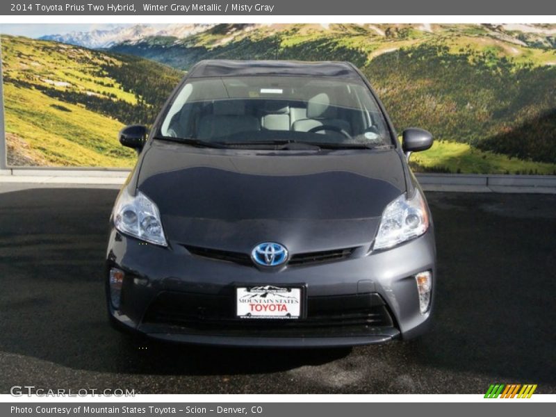 Winter Gray Metallic / Misty Gray 2014 Toyota Prius Two Hybrid