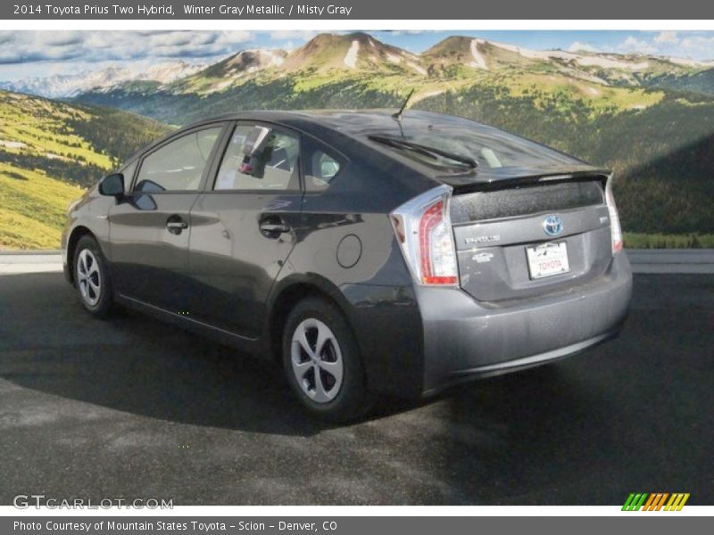 Winter Gray Metallic / Misty Gray 2014 Toyota Prius Two Hybrid