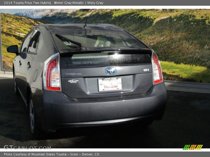 Winter Gray Metallic / Misty Gray 2014 Toyota Prius Two Hybrid