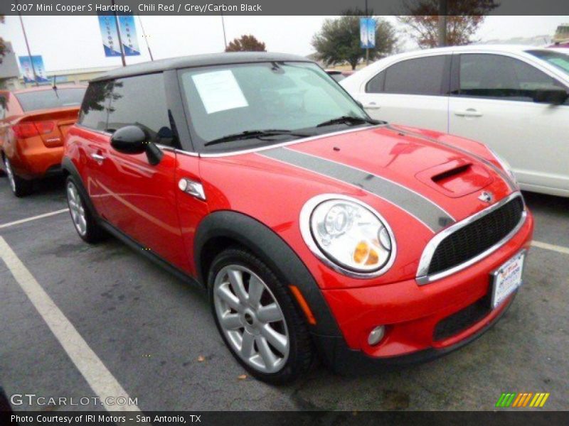 Chili Red / Grey/Carbon Black 2007 Mini Cooper S Hardtop