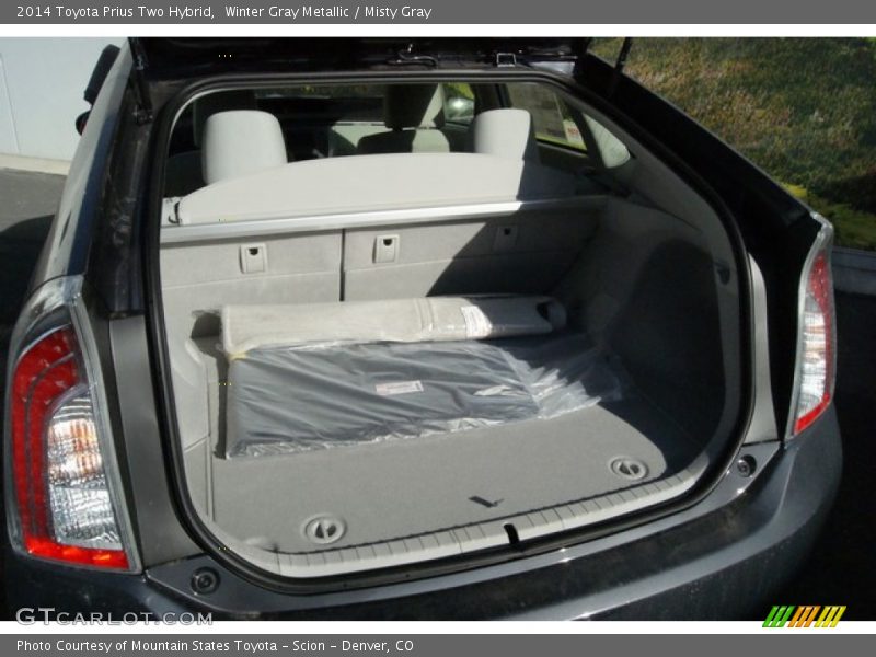 Winter Gray Metallic / Misty Gray 2014 Toyota Prius Two Hybrid