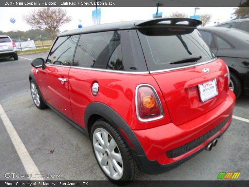 Chili Red / Grey/Carbon Black 2007 Mini Cooper S Hardtop