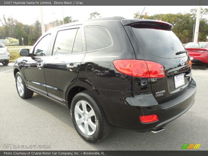 Ebony Black / Gray 2007 Hyundai Santa Fe Limited