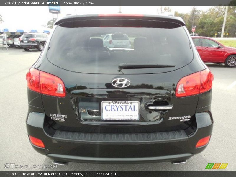 Ebony Black / Gray 2007 Hyundai Santa Fe Limited