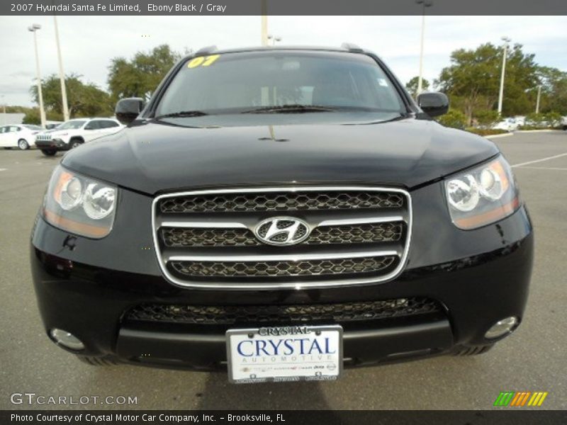 Ebony Black / Gray 2007 Hyundai Santa Fe Limited