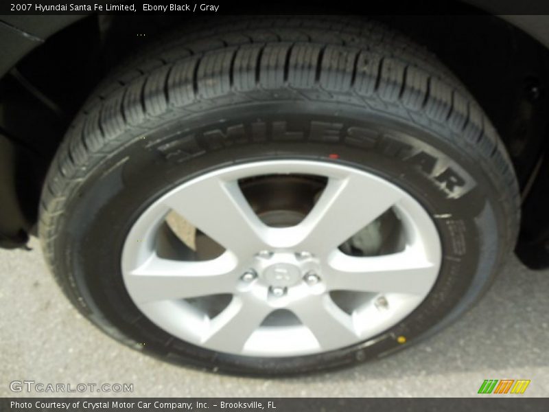 Ebony Black / Gray 2007 Hyundai Santa Fe Limited