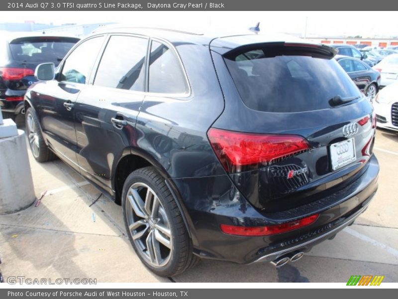 Daytona Gray Pearl / Black 2014 Audi Q7 3.0 TFSI quattro S Line Package