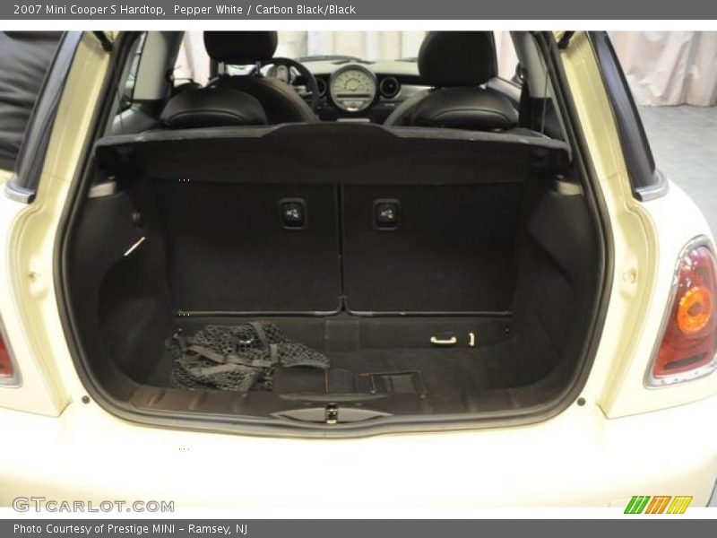 Pepper White / Carbon Black/Black 2007 Mini Cooper S Hardtop