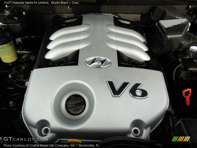 Ebony Black / Gray 2007 Hyundai Santa Fe Limited