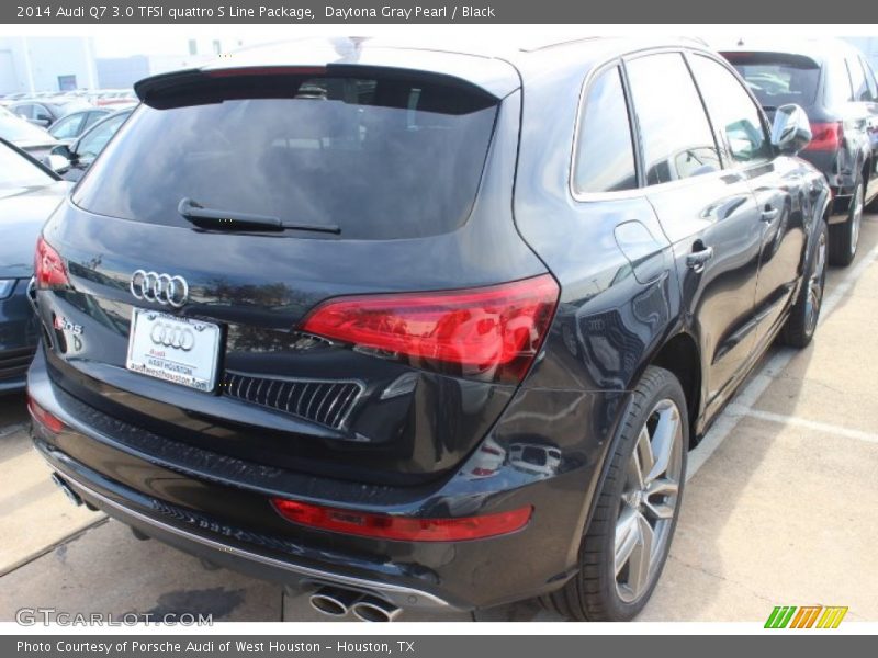 Daytona Gray Pearl / Black 2014 Audi Q7 3.0 TFSI quattro S Line Package