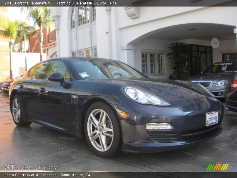 Yachting Blue Metallic / Luxor Beige 2011 Porsche Panamera V6
