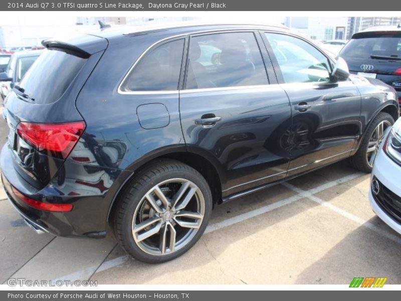 Daytona Gray Pearl / Black 2014 Audi Q7 3.0 TFSI quattro S Line Package