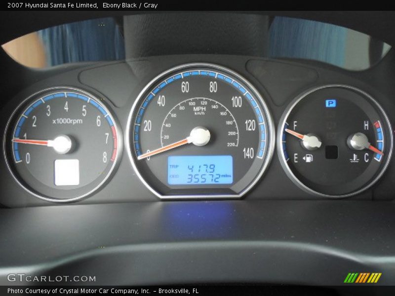Ebony Black / Gray 2007 Hyundai Santa Fe Limited