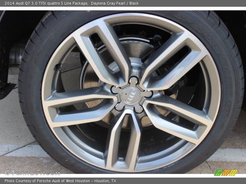 Daytona Gray Pearl / Black 2014 Audi Q7 3.0 TFSI quattro S Line Package