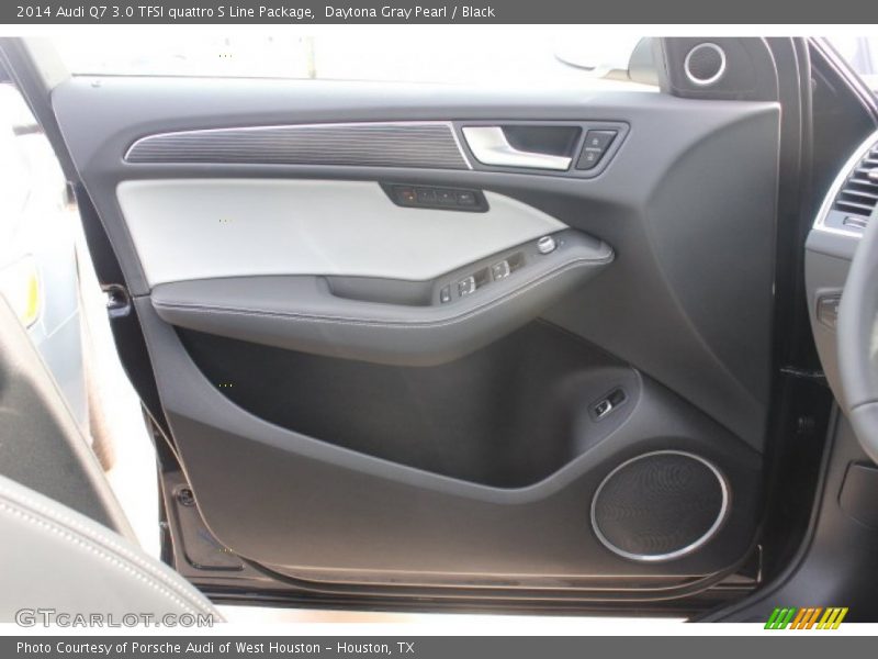 Daytona Gray Pearl / Black 2014 Audi Q7 3.0 TFSI quattro S Line Package