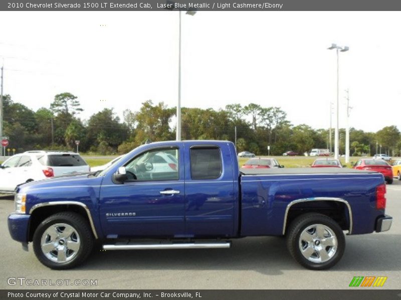 Laser Blue Metallic / Light Cashmere/Ebony 2010 Chevrolet Silverado 1500 LT Extended Cab