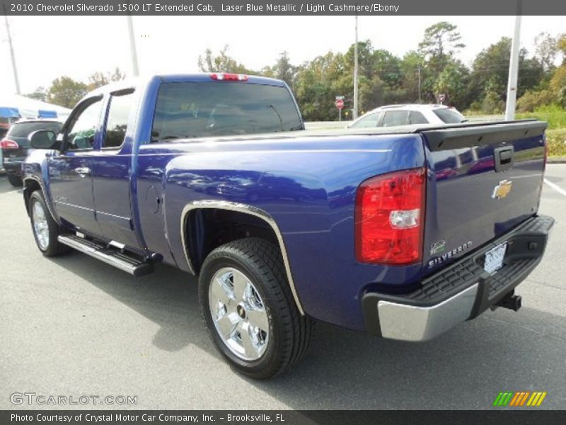 Laser Blue Metallic / Light Cashmere/Ebony 2010 Chevrolet Silverado 1500 LT Extended Cab