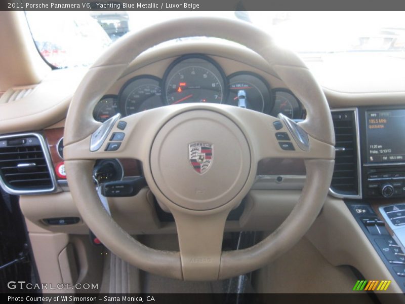 Yachting Blue Metallic / Luxor Beige 2011 Porsche Panamera V6