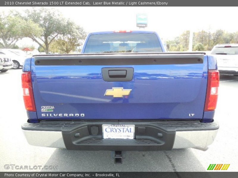 Laser Blue Metallic / Light Cashmere/Ebony 2010 Chevrolet Silverado 1500 LT Extended Cab