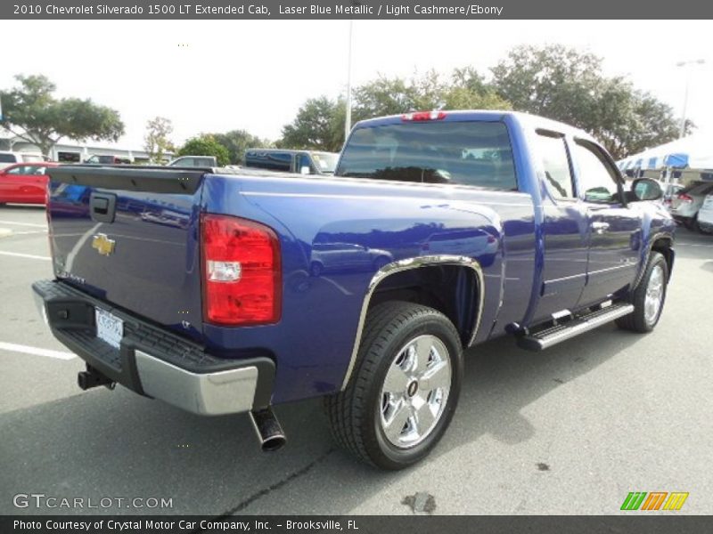 Laser Blue Metallic / Light Cashmere/Ebony 2010 Chevrolet Silverado 1500 LT Extended Cab