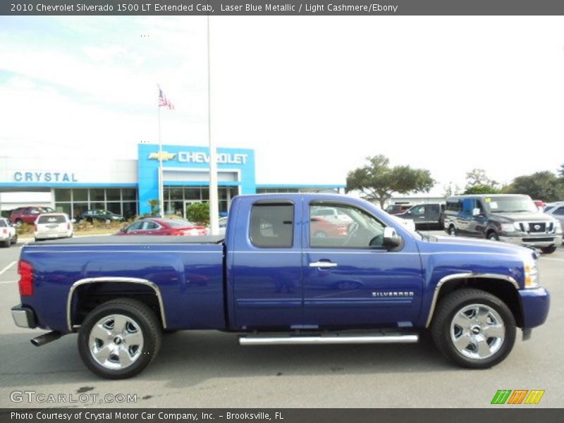 Laser Blue Metallic / Light Cashmere/Ebony 2010 Chevrolet Silverado 1500 LT Extended Cab