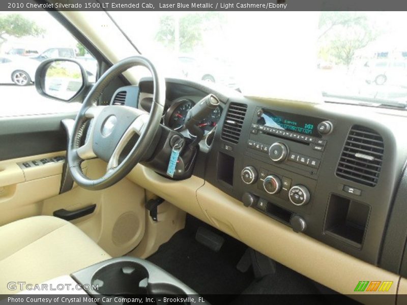 Laser Blue Metallic / Light Cashmere/Ebony 2010 Chevrolet Silverado 1500 LT Extended Cab