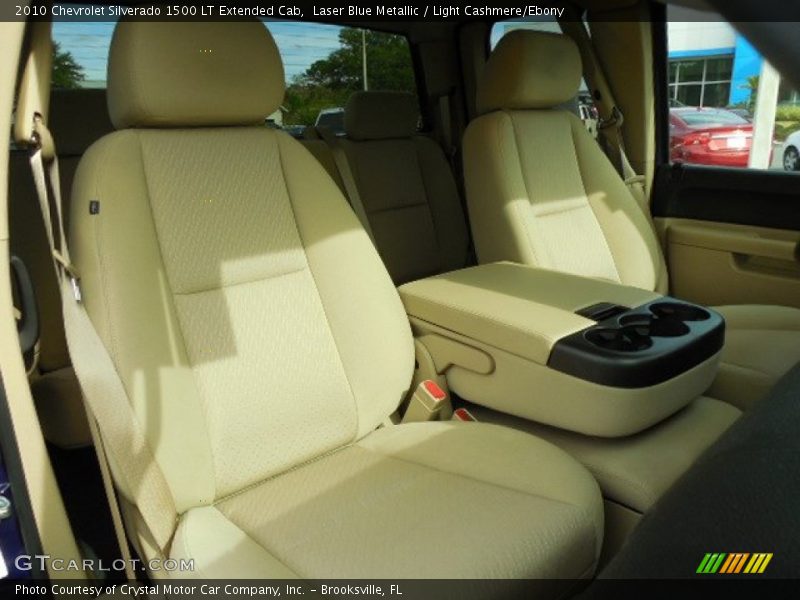 Laser Blue Metallic / Light Cashmere/Ebony 2010 Chevrolet Silverado 1500 LT Extended Cab