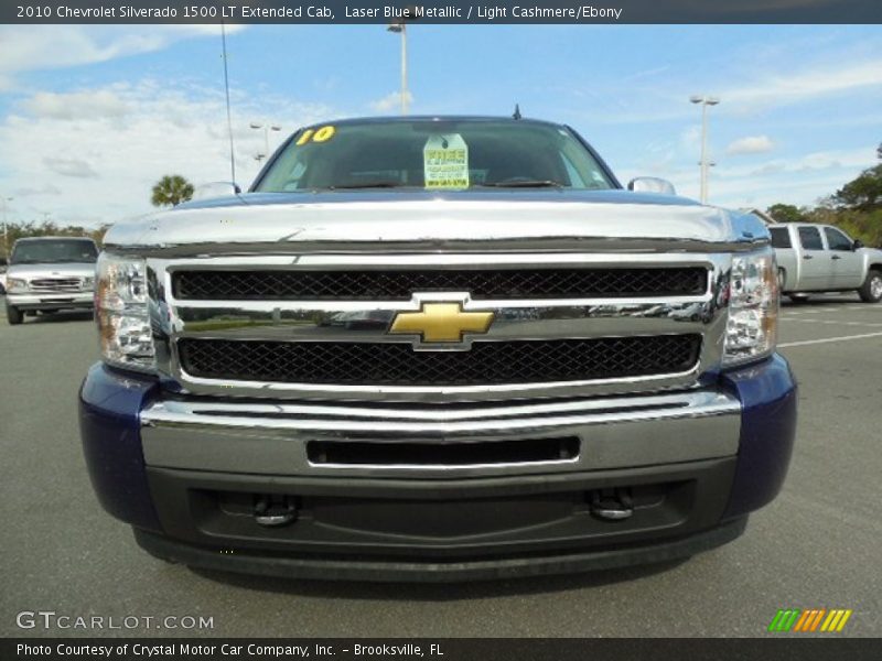 Laser Blue Metallic / Light Cashmere/Ebony 2010 Chevrolet Silverado 1500 LT Extended Cab