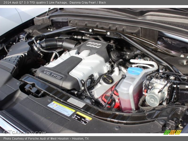Daytona Gray Pearl / Black 2014 Audi Q7 3.0 TFSI quattro S Line Package