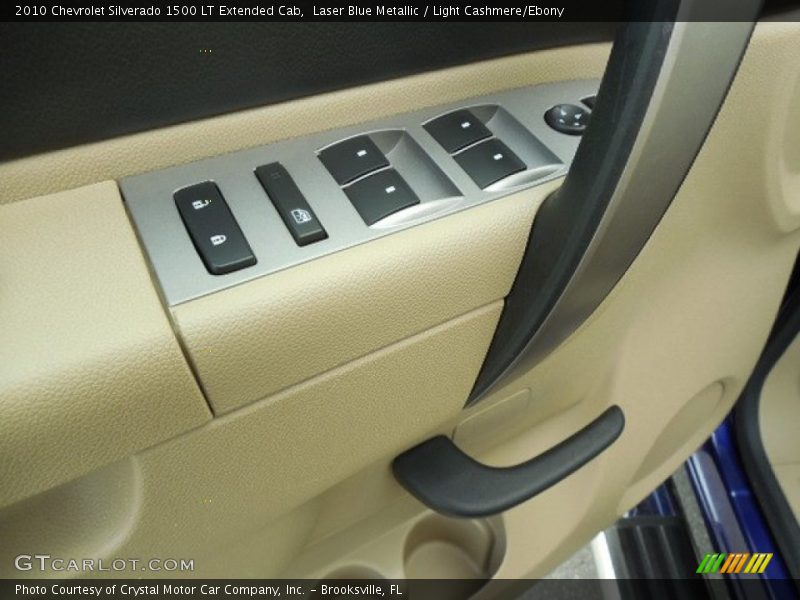 Laser Blue Metallic / Light Cashmere/Ebony 2010 Chevrolet Silverado 1500 LT Extended Cab