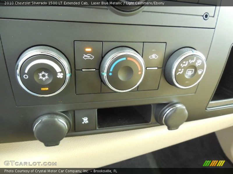 Laser Blue Metallic / Light Cashmere/Ebony 2010 Chevrolet Silverado 1500 LT Extended Cab