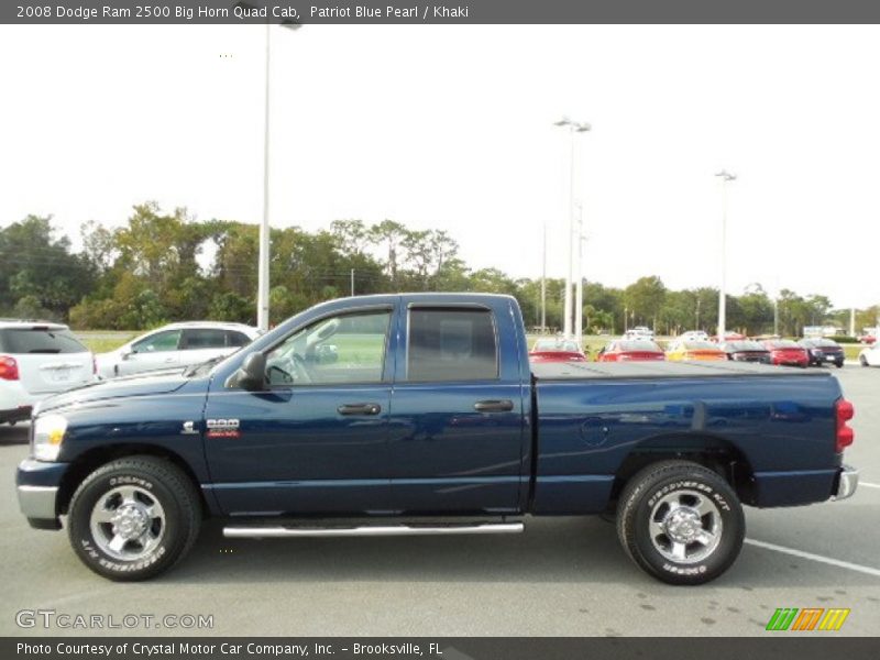 Patriot Blue Pearl / Khaki 2008 Dodge Ram 2500 Big Horn Quad Cab