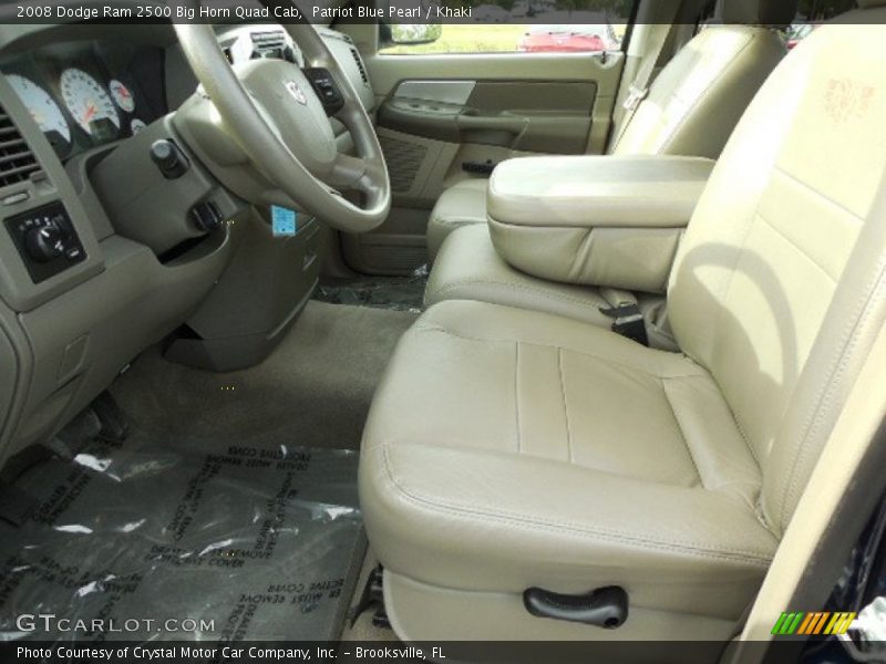 Patriot Blue Pearl / Khaki 2008 Dodge Ram 2500 Big Horn Quad Cab