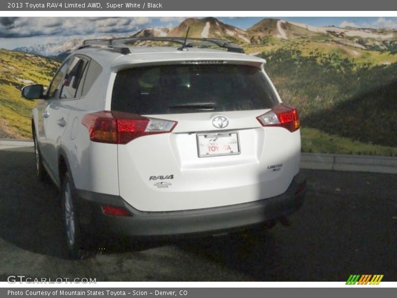 Super White / Black 2013 Toyota RAV4 Limited AWD