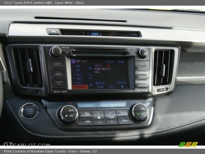 Super White / Black 2013 Toyota RAV4 Limited AWD