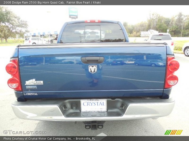 Patriot Blue Pearl / Khaki 2008 Dodge Ram 2500 Big Horn Quad Cab