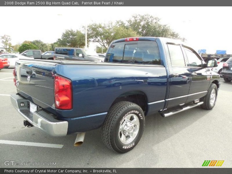 Patriot Blue Pearl / Khaki 2008 Dodge Ram 2500 Big Horn Quad Cab