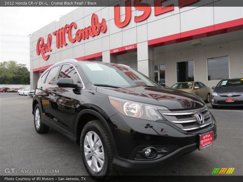 Crystal Black Pearl / Black 2012 Honda CR-V EX-L