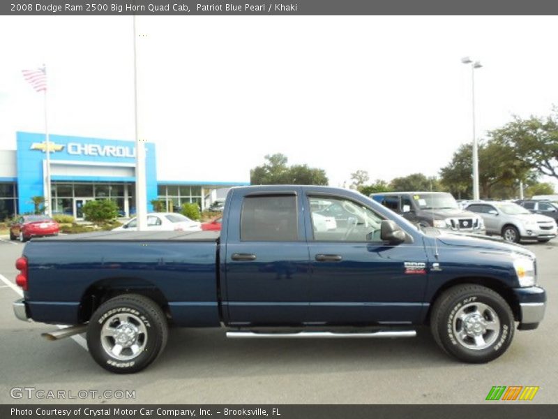 Patriot Blue Pearl / Khaki 2008 Dodge Ram 2500 Big Horn Quad Cab