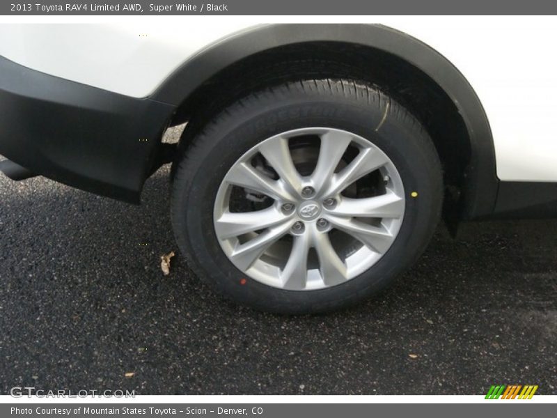 Super White / Black 2013 Toyota RAV4 Limited AWD