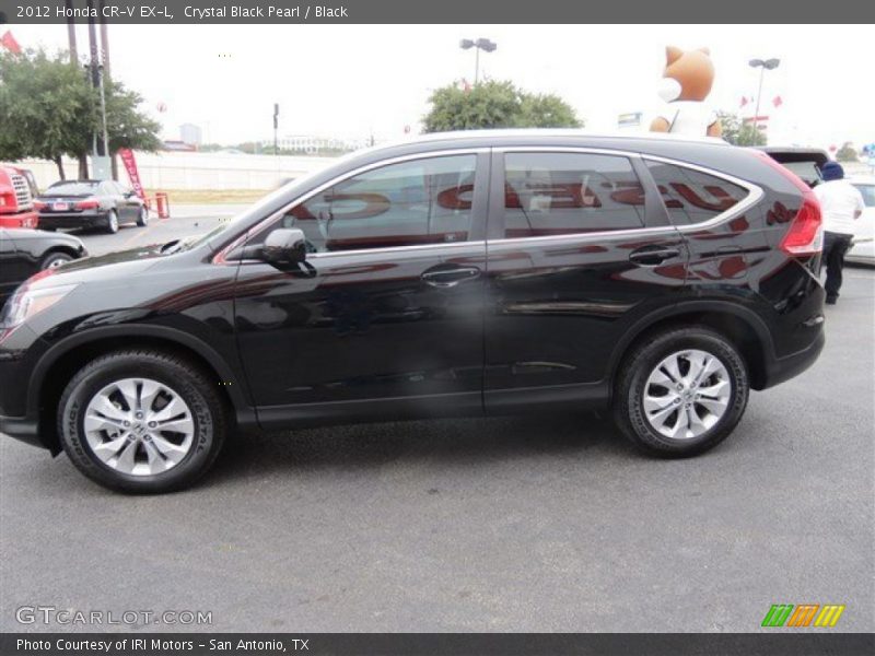 Crystal Black Pearl / Black 2012 Honda CR-V EX-L