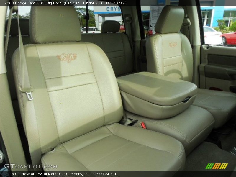 Patriot Blue Pearl / Khaki 2008 Dodge Ram 2500 Big Horn Quad Cab