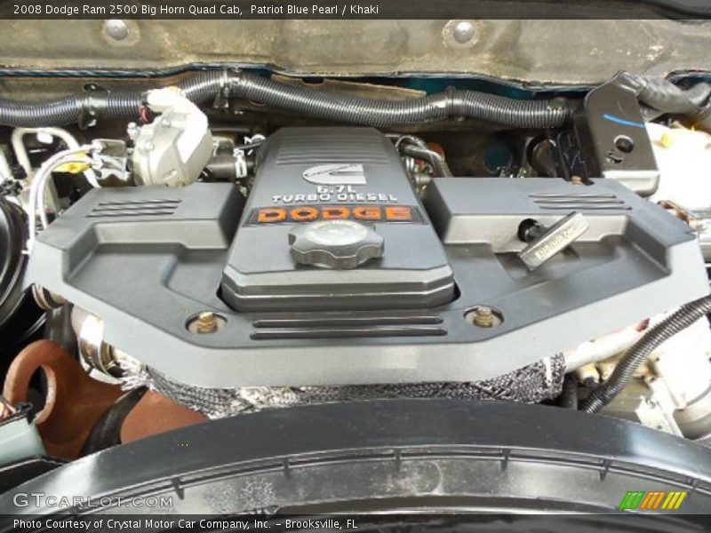 Patriot Blue Pearl / Khaki 2008 Dodge Ram 2500 Big Horn Quad Cab