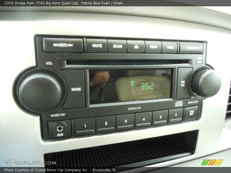 Patriot Blue Pearl / Khaki 2008 Dodge Ram 2500 Big Horn Quad Cab